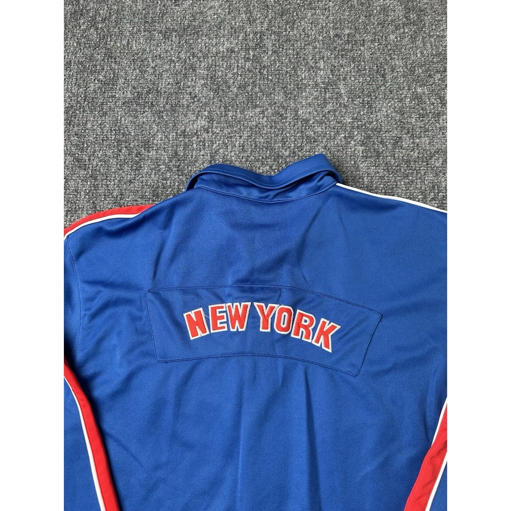 Young SCX Athletics Blue New York Button Jacket Red Stripe,‎ Size L 14-16 Years - Picture 4 of 10